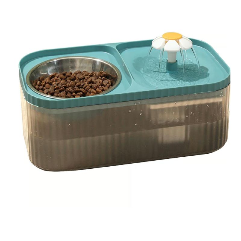 GENERICO - DISPENSADOR DE COMIDA Y FUENTE DE AGUA PARA MASCOTAS