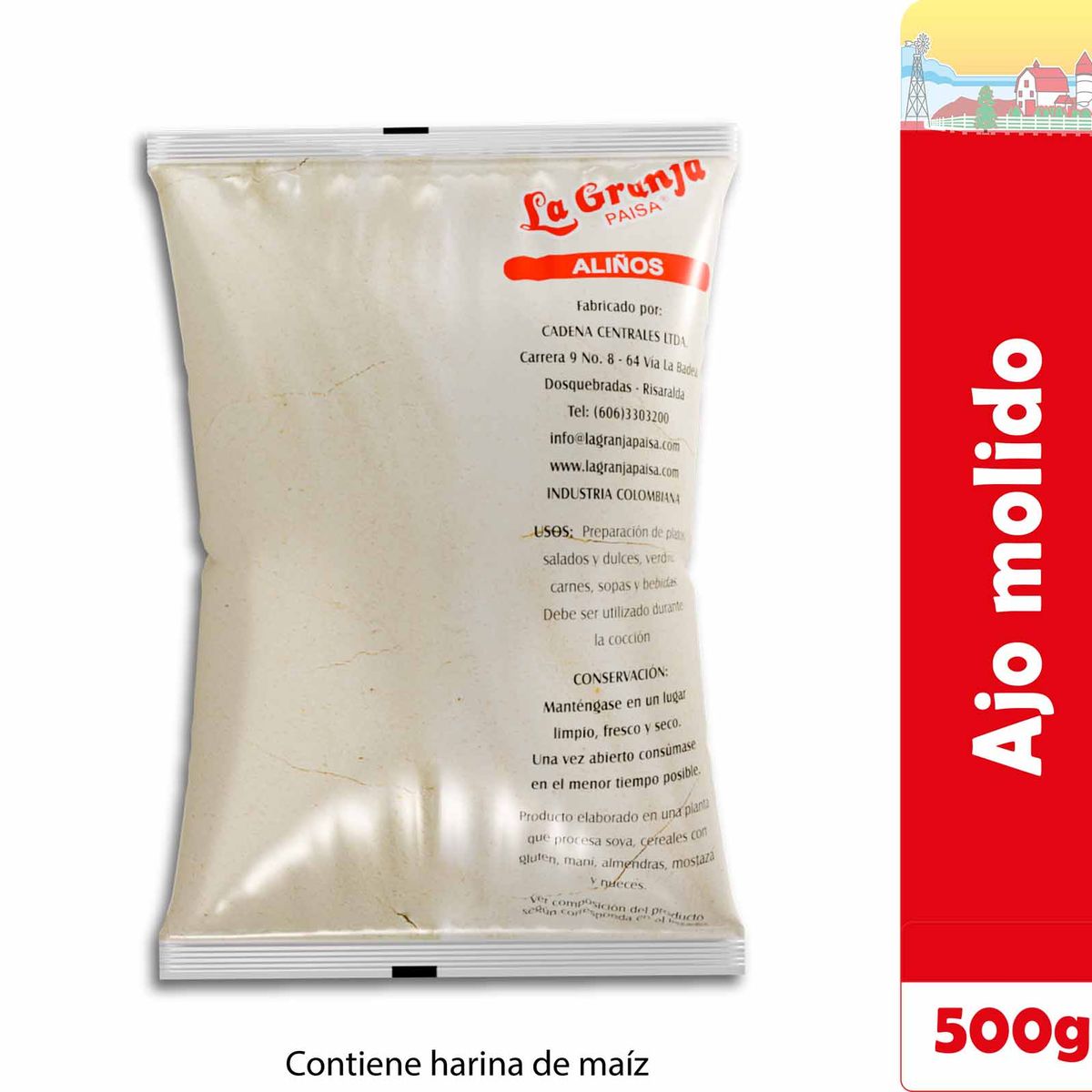 LA GRANJA PAISA - Ajo En Polvo La Granja Paisa  500g