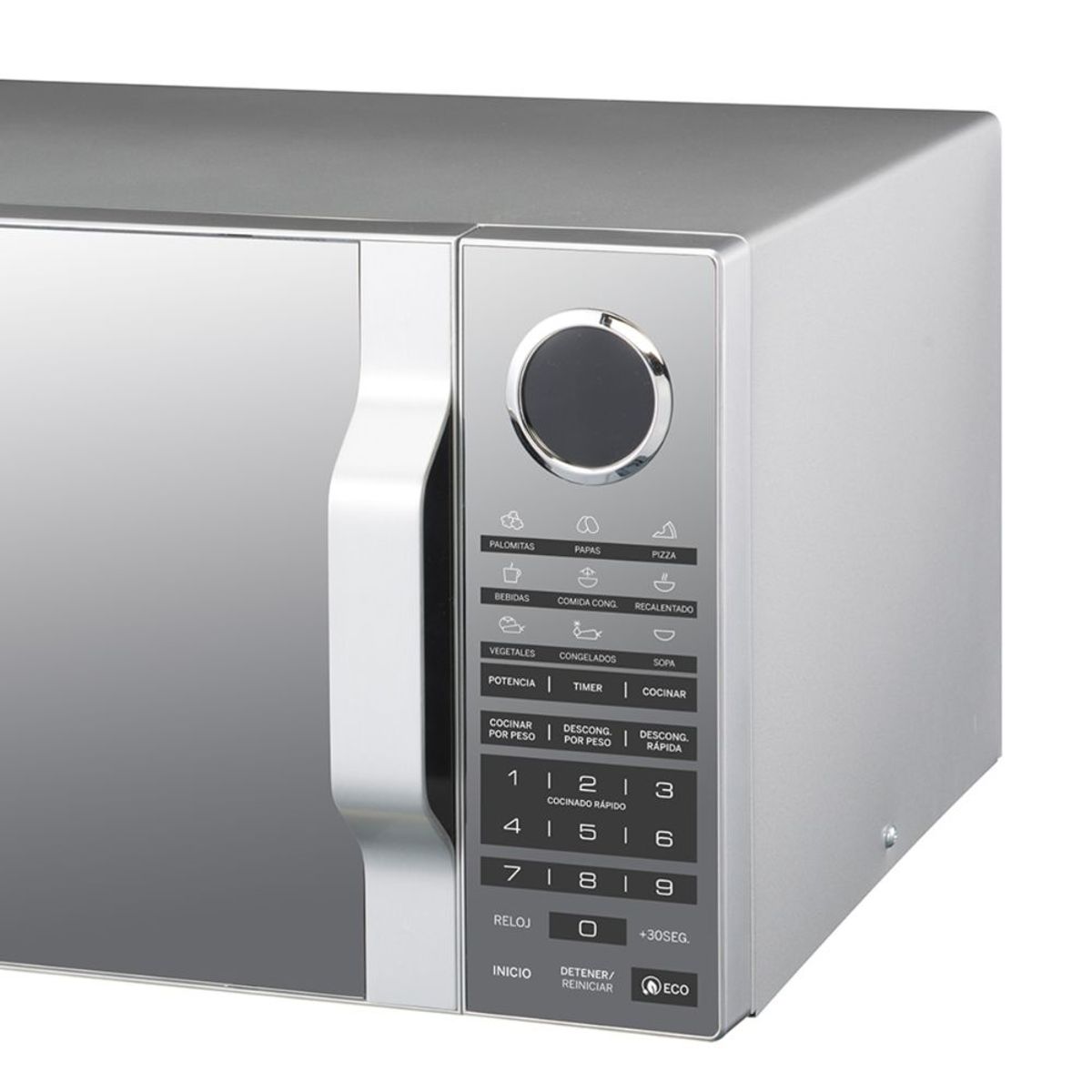 GENERAL ELECTRIC - Horno Microondas GE 19 Litros MGE07SEJ Tipo Espejo Gris
