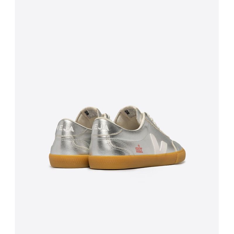VEJA - Tenis veja de mujer volley cf x nk VEJA Plateado TERELOGOWHITBL