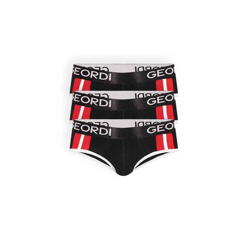 DIANE & GEORDI - Brief Pack X35178 - Negro