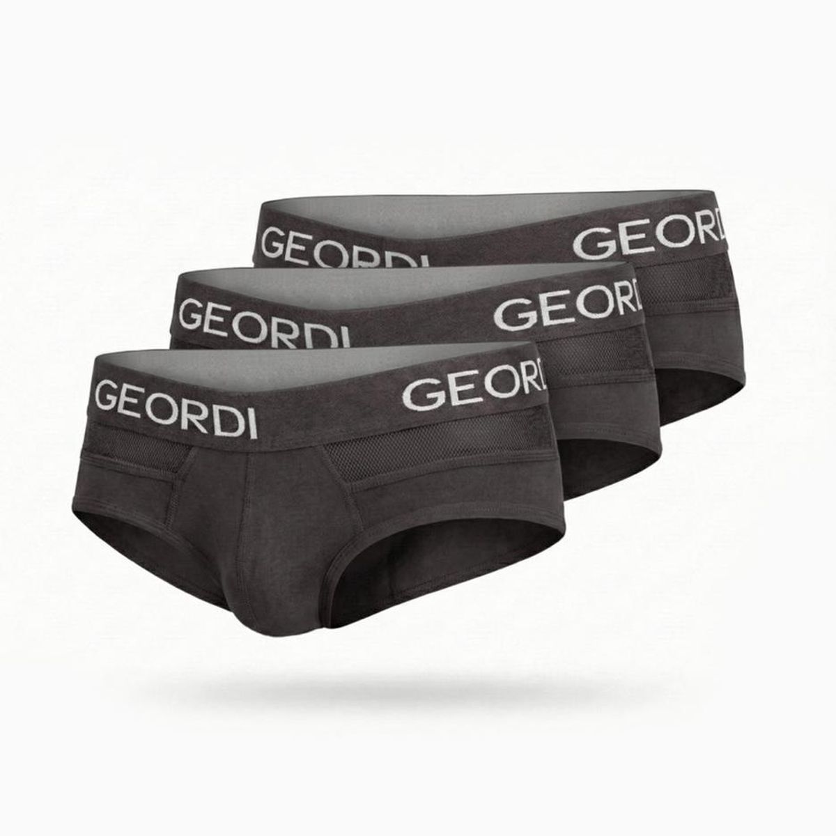 DIANE & GEORDI - Brief Pack X3GG03L6 - Gris