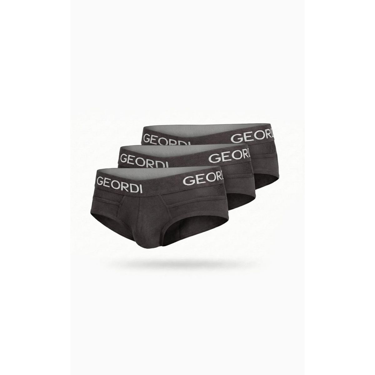 DIANE & GEORDI - Brief Pack X3GG03L6 - Gris