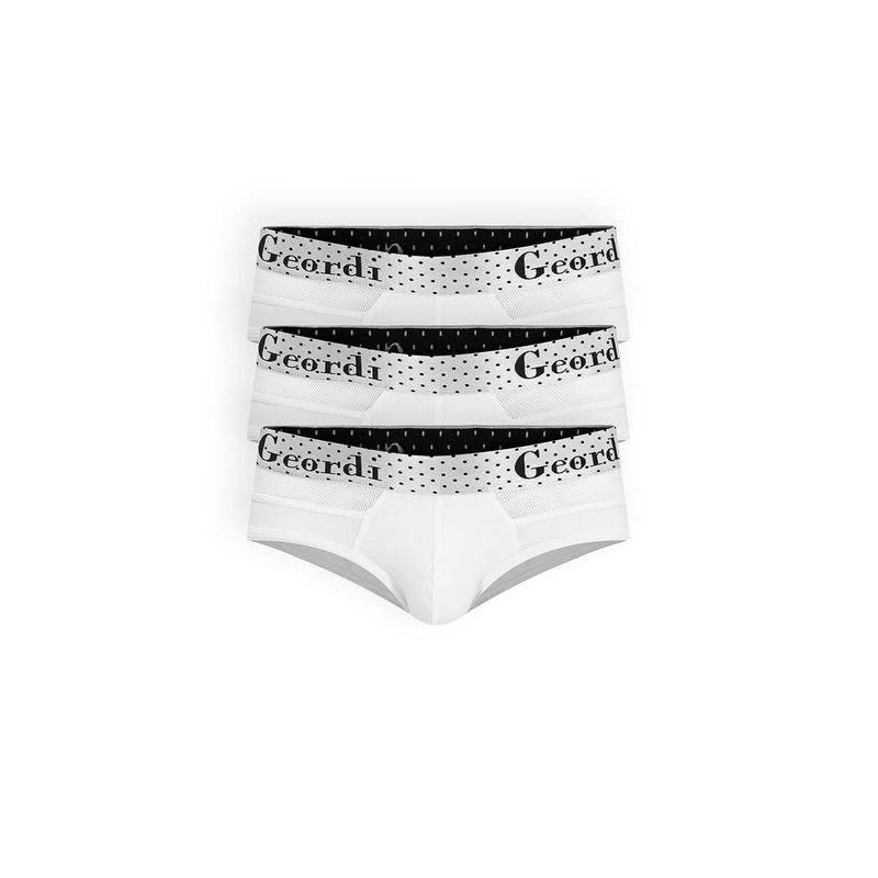 DIANE & GEORDI - Brief Pack X3GG03L6 - Blanco
