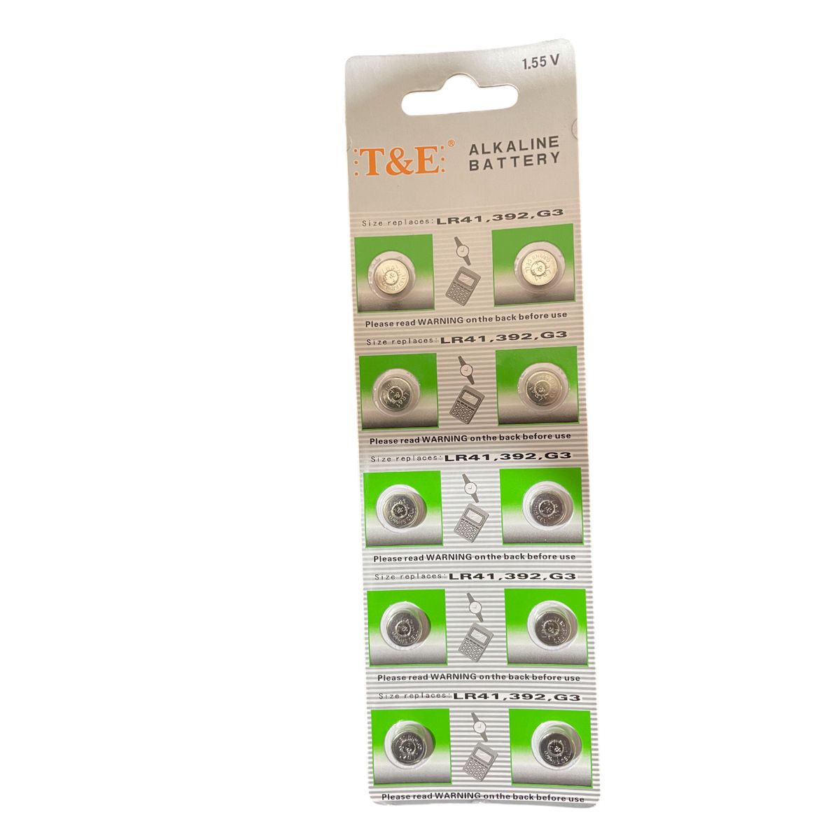 GENERICO - Baterías Pila Lr41-192-ag3, 1.5v, Pack X 10