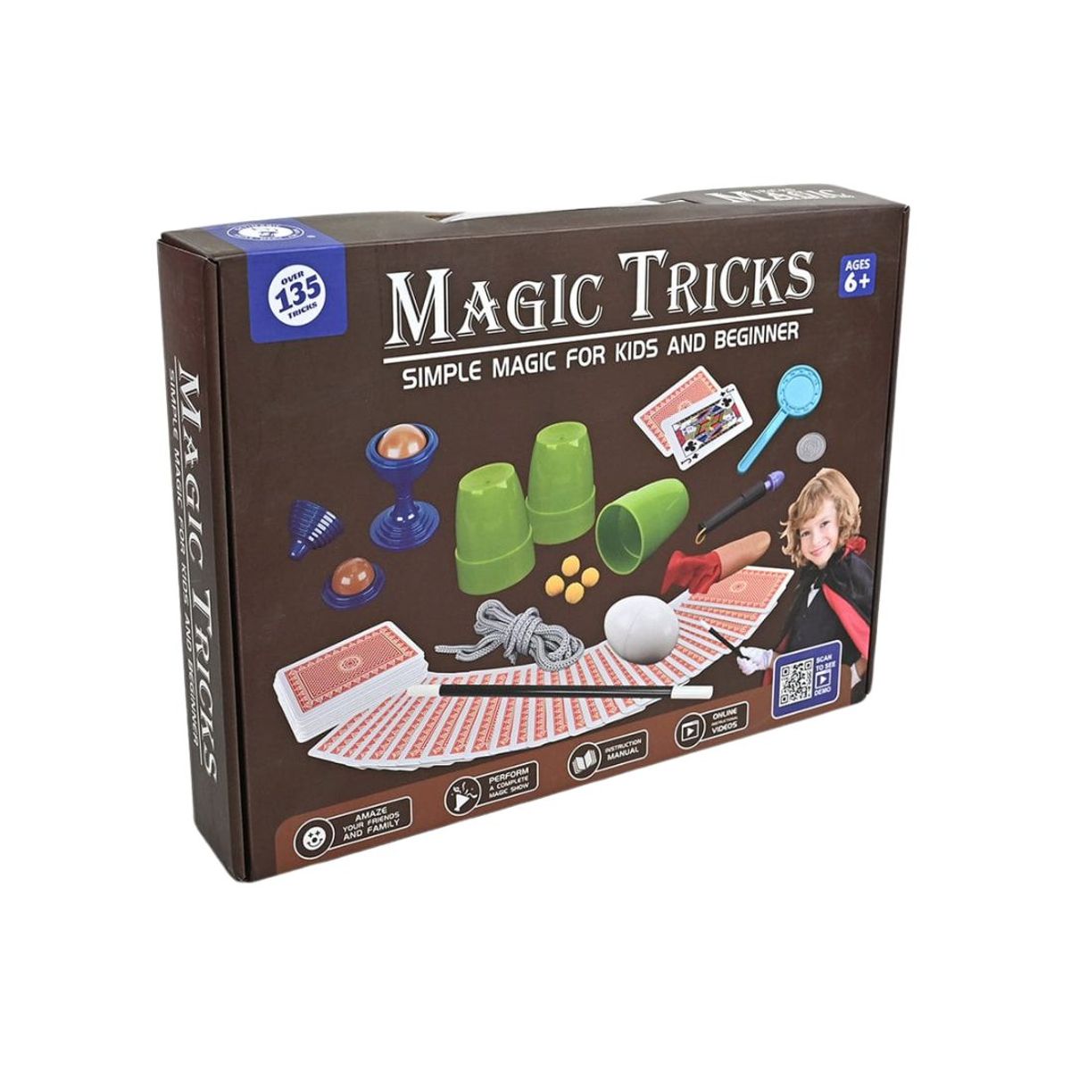 GENERICO - Set Completo Trucos De Magia Para Niños 135 Piezas Didáctico