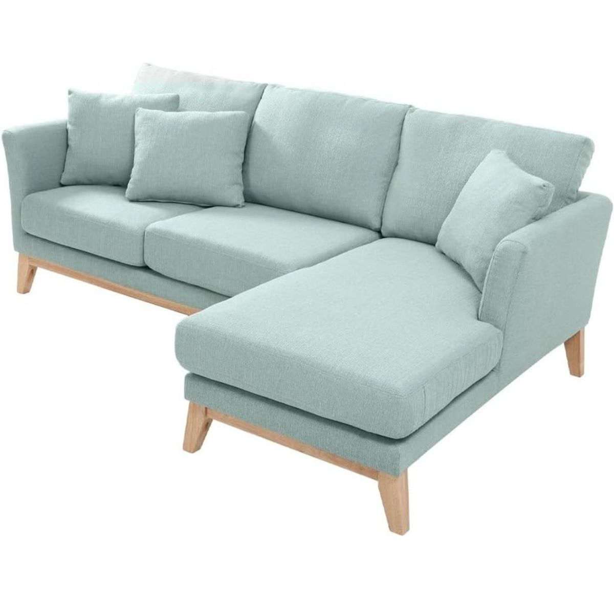 MOBLIHOUSE - Sofá Cama Esquinero Chaise Longue 87x236x130 Azul