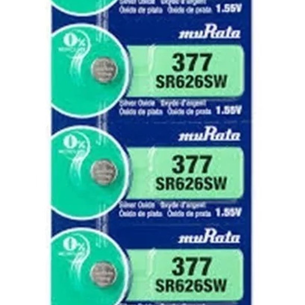 SONY - Pila Batería Sony 377 (sr626sw) 1.55v Original Pack X 5