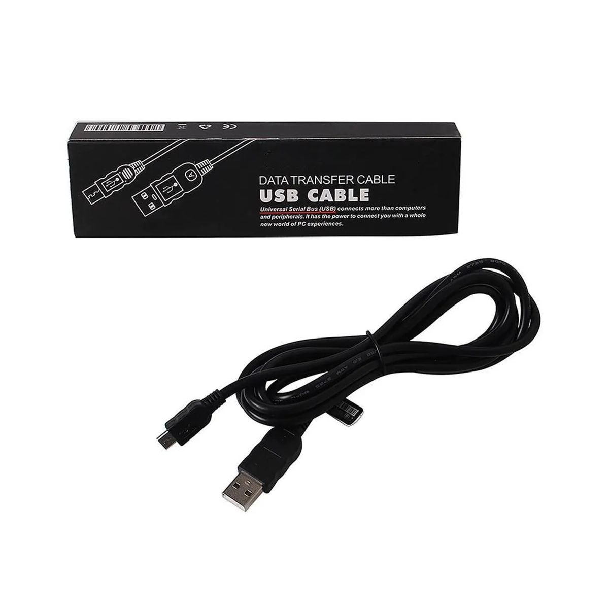 GENERICO - Cable De Datos Y Carga Control Ps4 Negro 18M.