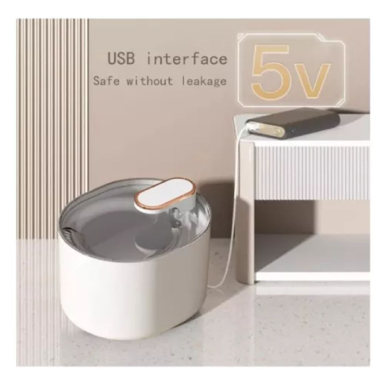 GENERICO - FUENTE DE AGUA PARA GATOS BEBEDERO PARA MASCOTAS FUENTE DE AGUA