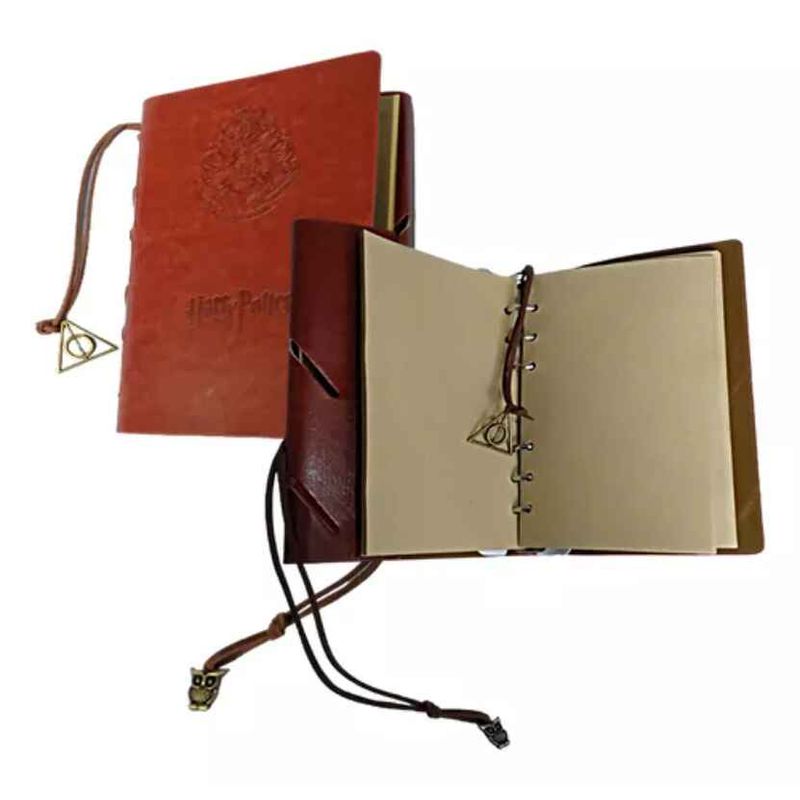 GENERICO - Agenda En Cuero Diario Harry Potter 19cm Reliquias Vintage