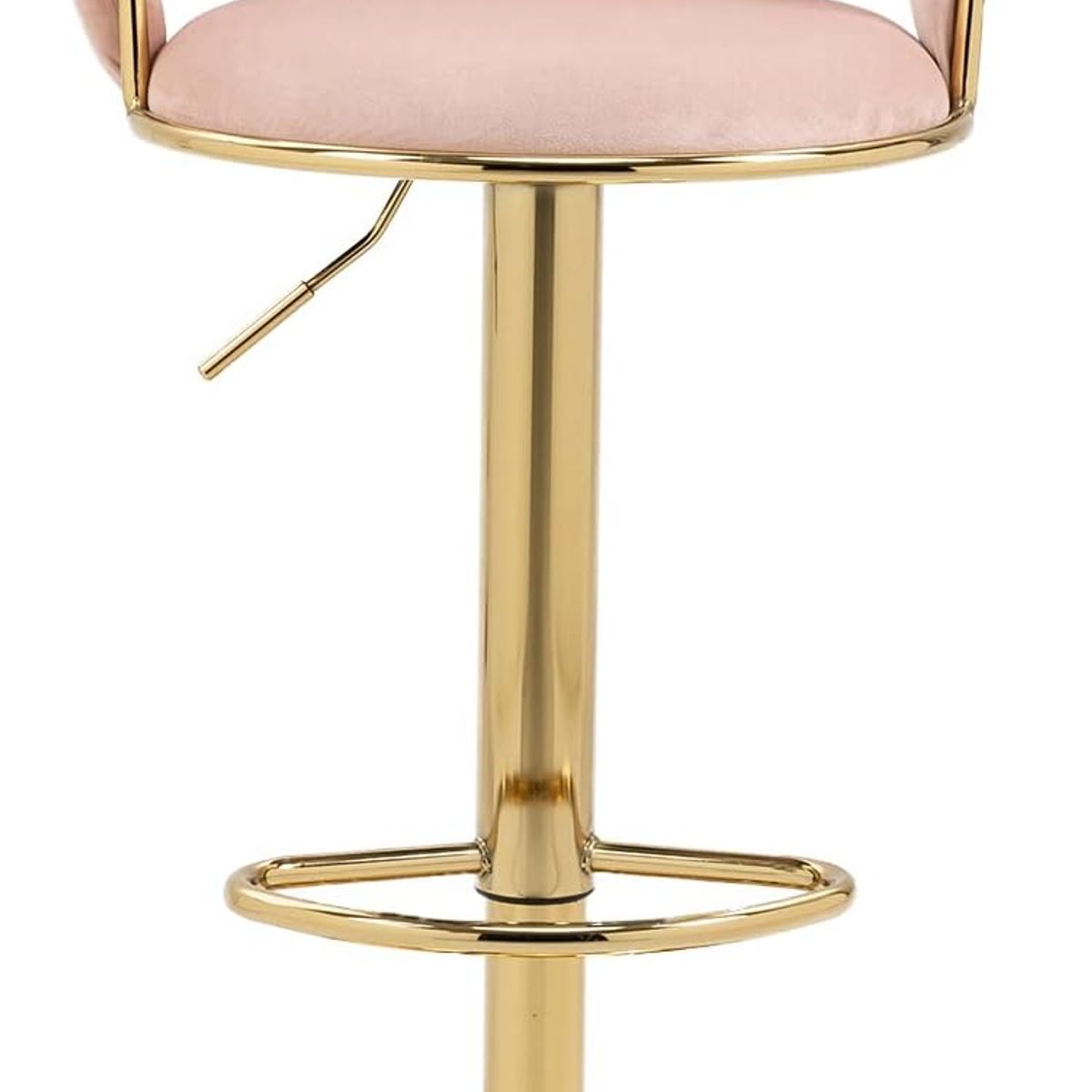 MOBLIHOUSE - Silla De Bar Moderna De Terciopelo Liverpool Base Dorada