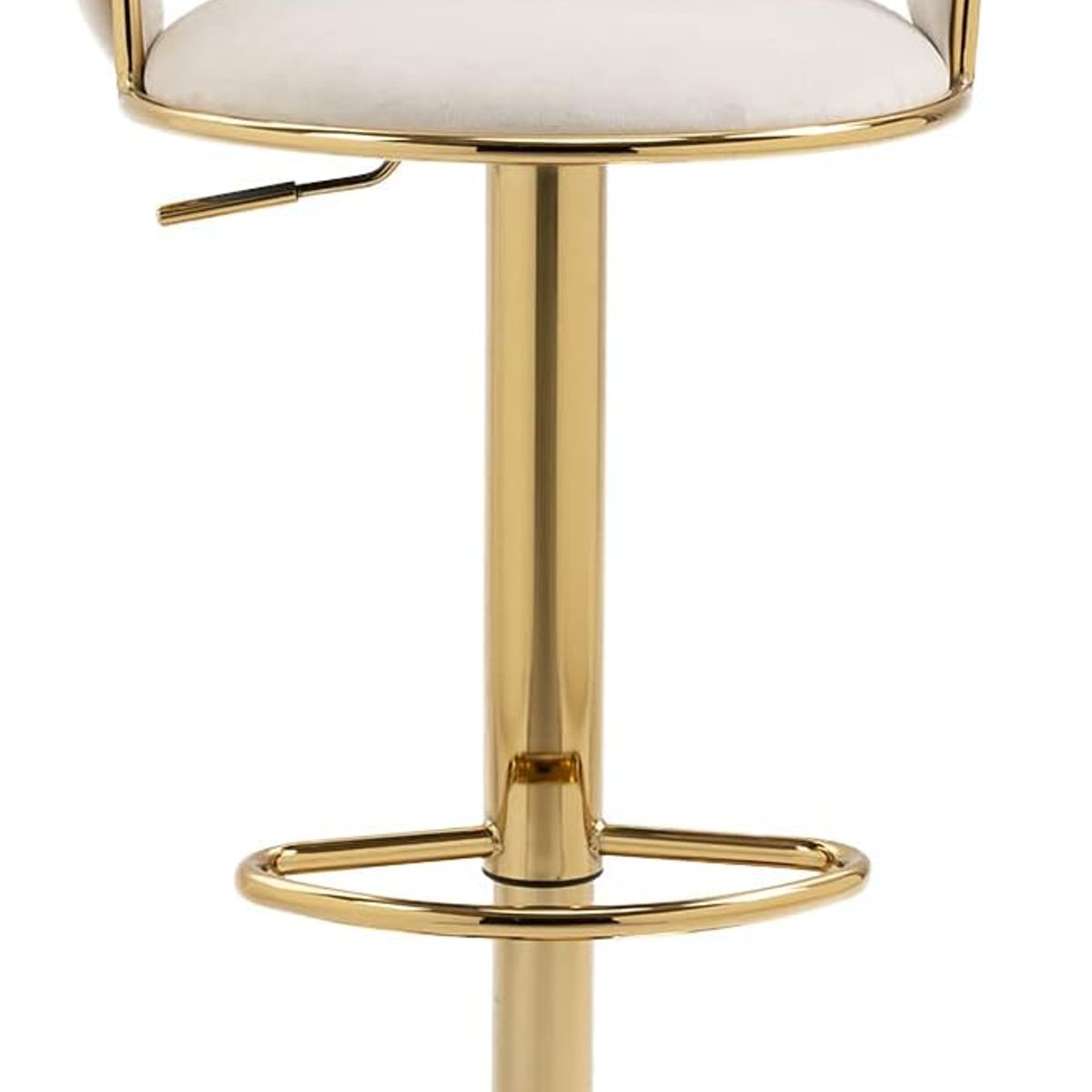 MOBLIHOUSE - Silla De Bar Moderna De Terciopelo Liverpool Base Dorada