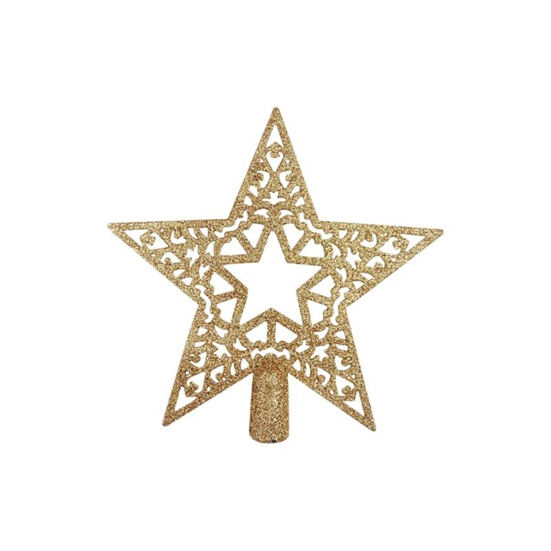 GENERICO - Estrella Escarchada para Árbol de Navidad