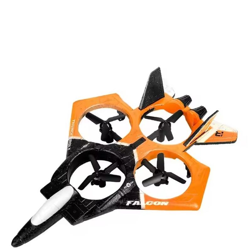 GENERICO - Avión Drone Luz Cámara Control Manilla Sensor Niños Naranja