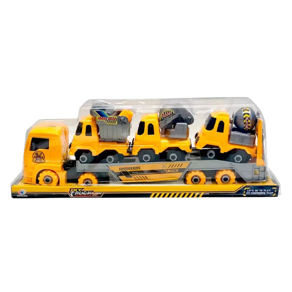 GENERICO - Juguete Tractomula Para Camiones Armables de Construcción