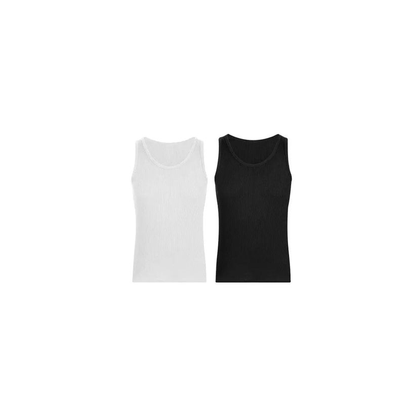 DIANE & GEORDI - Camiseta cuello redondo acanalada Pack X22203 - Multicolor