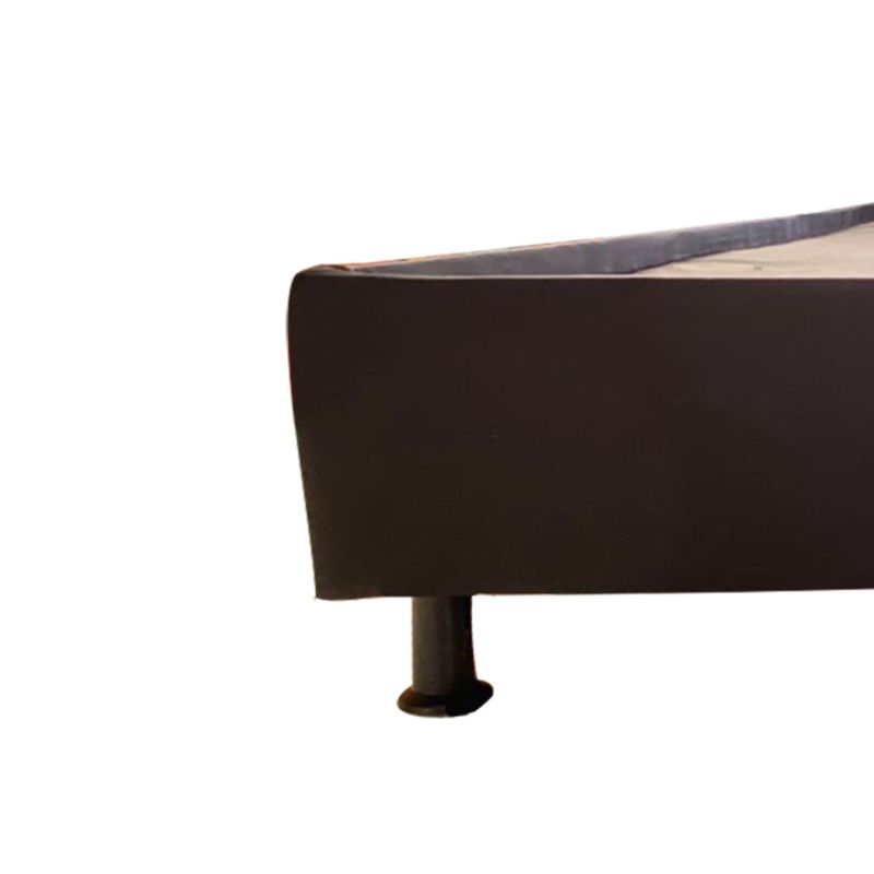 GENERICO - Base Cama MuCol 120x190 Microfibra Negra