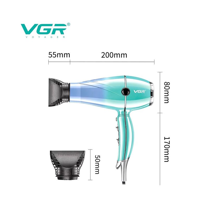 VGR - Secador Para Cabello VGR V-452 Alta Potencia