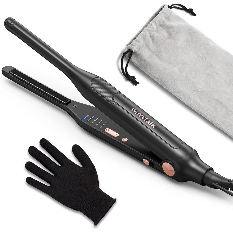 GENERICO - Plancha Pequeñas Wavytalk De 310 Pulgadas Para Cabello Corto