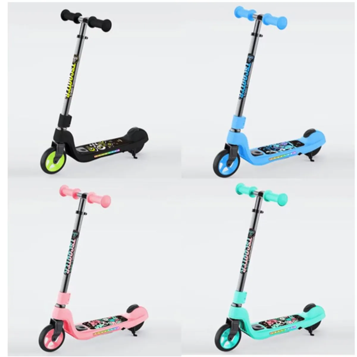 GENERICO - Patineta Scooter Eléctrica Infantil Luces De Colore Niñas