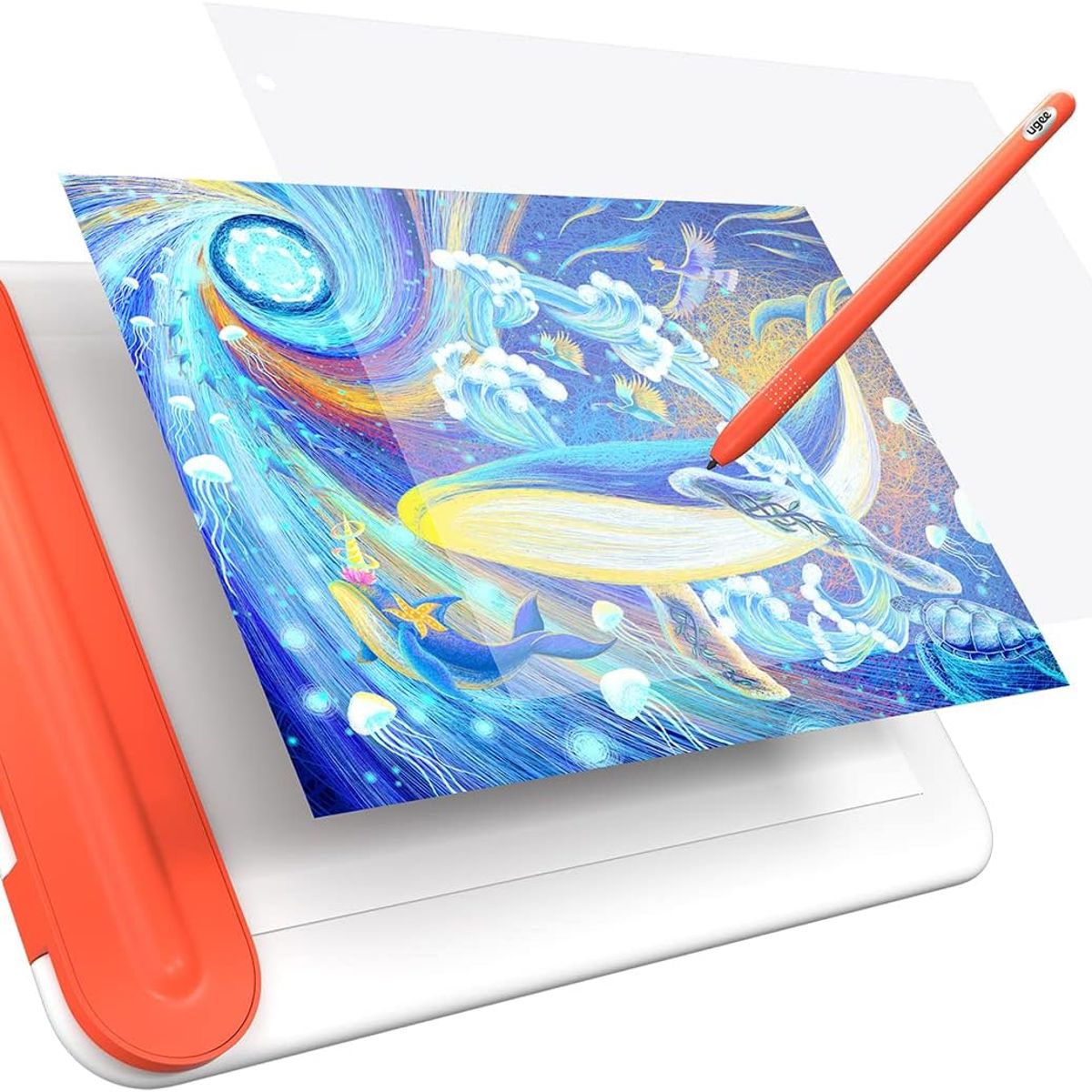GENERICO - Tableta Digitalizadora Gráfica Inalámbrica Bluetooth UGEE Q8W PC y Tel
