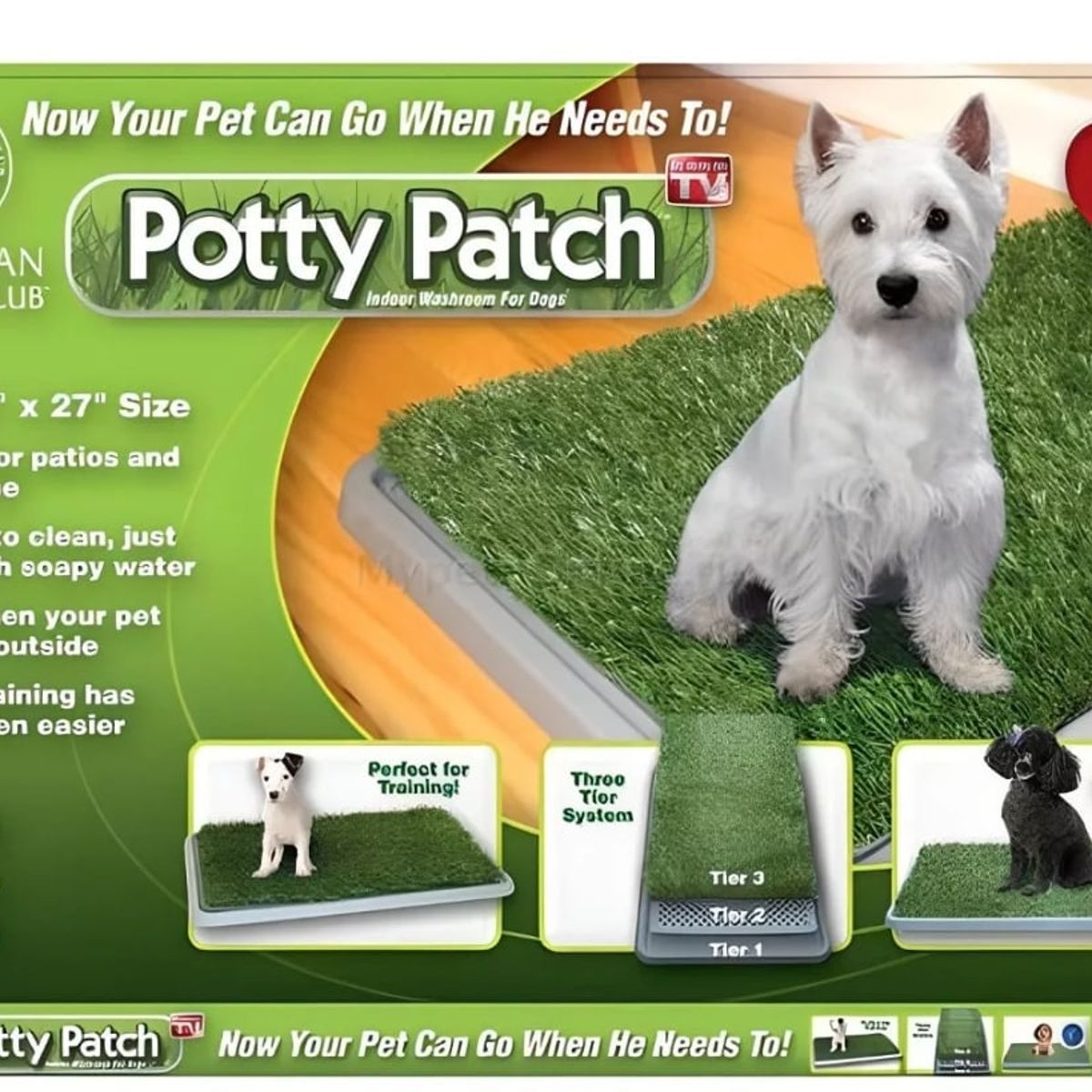 GENERICO - Tapete Sanitario Grande Para Perro Potty Patch X 1 Und