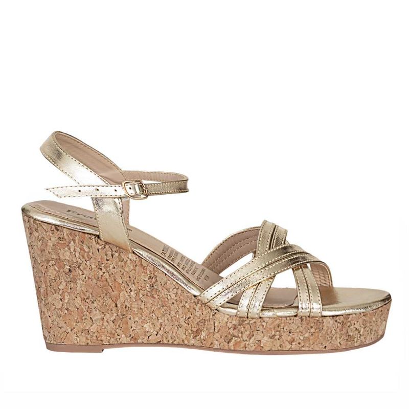 FRATTINI - Plataforma de Mujer marca FRATTINI en Color DORADO   SANDANTONIA-01