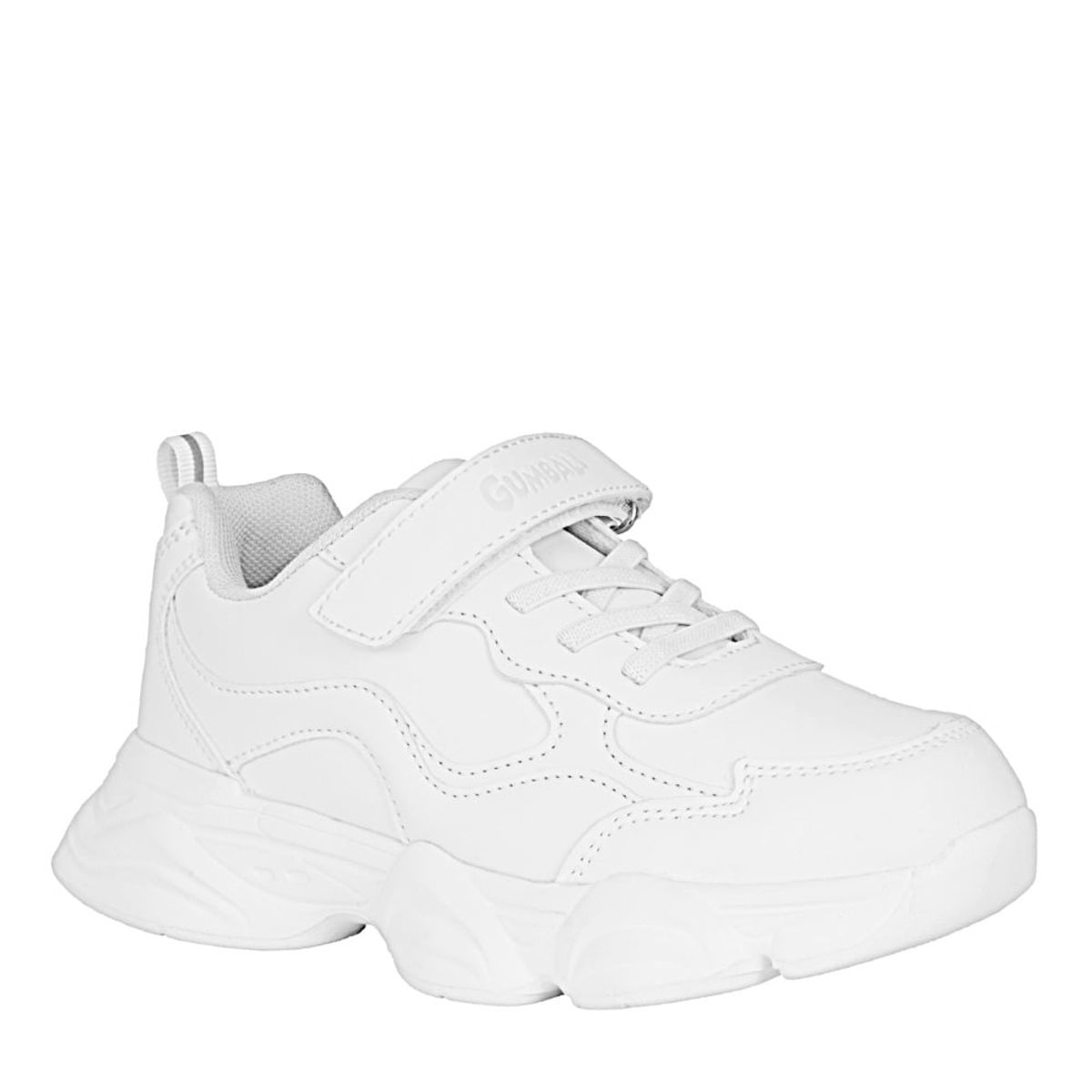 GUMBALL - Tenis colegial - escolar Unisex marca GUMBALL BLANCO zapatillas LUNY 24