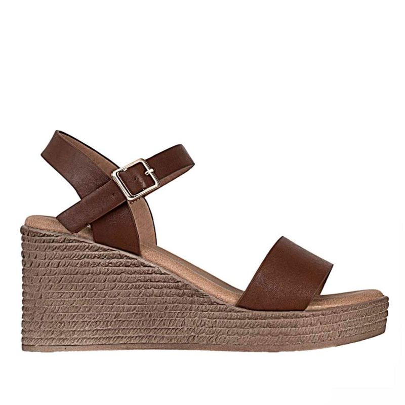 FRATTINI - Plataforma de Mujer marca FRATTINI en Color CAFE   SANDH3T9093-4