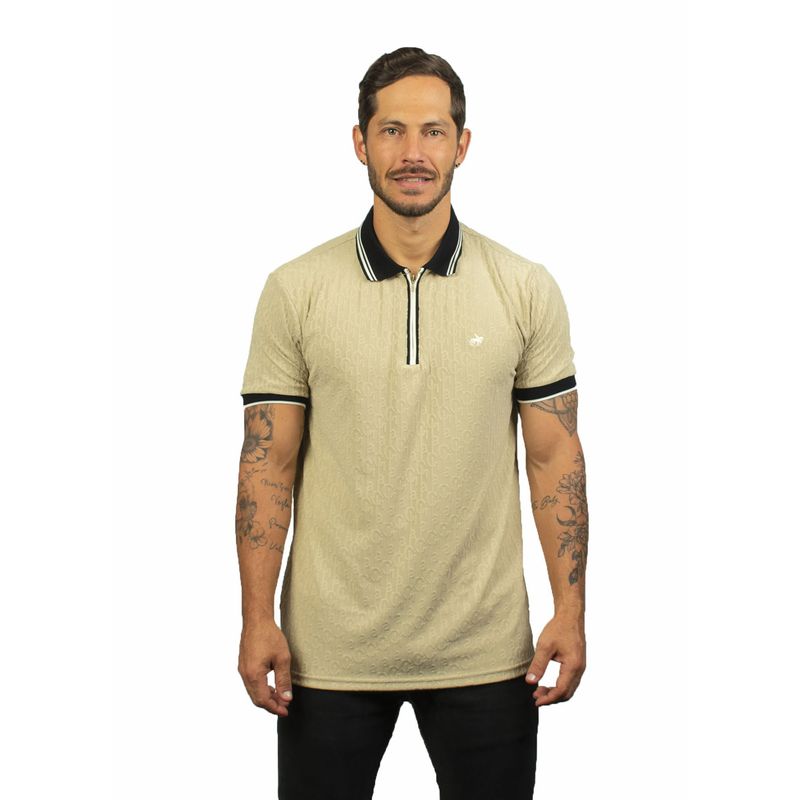 LAGUNA BLUE - Camiseta tipo polo para hombre con cierre laguna blue_.