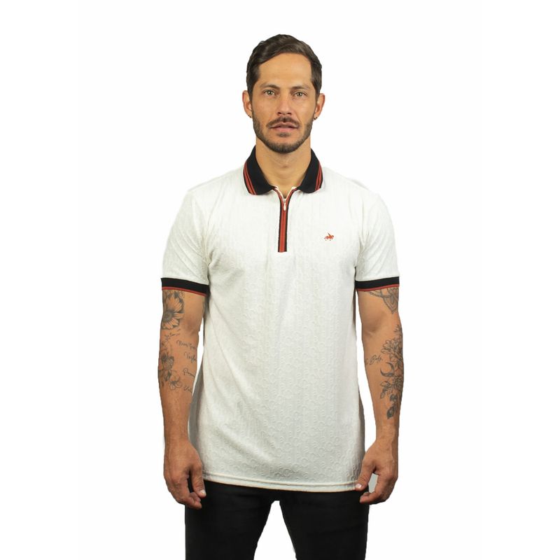 LAGUNA BLUE - Camiseta tipo polo para hombre con cierre laguna blue_.