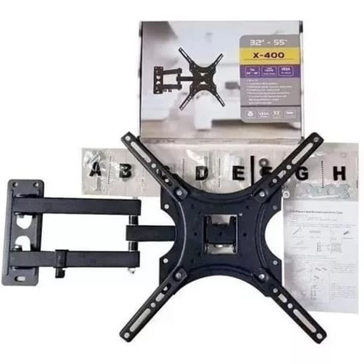 SKY - Soporte Base De Tv Monitor De 32-55 Pulgadas De Brazo X-400
