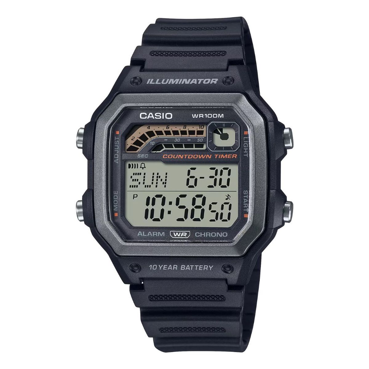 CASIO - Reloj Casio Referencia WS-1600H-1A Diseño Deportivo