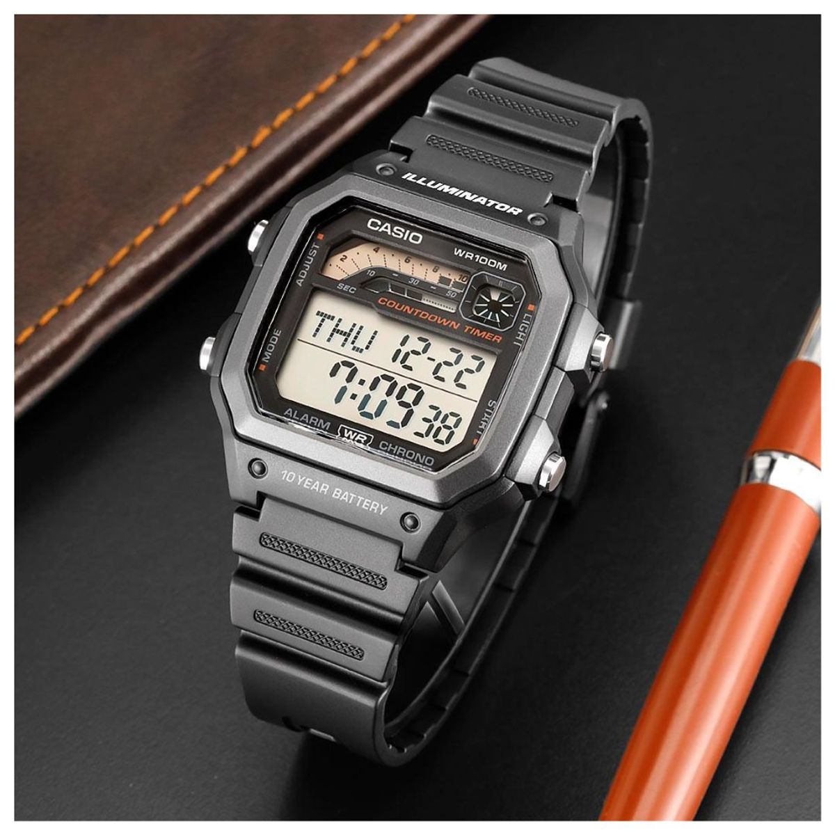 CASIO - Reloj Casio Referencia WS-1600H-1A Diseño Deportivo