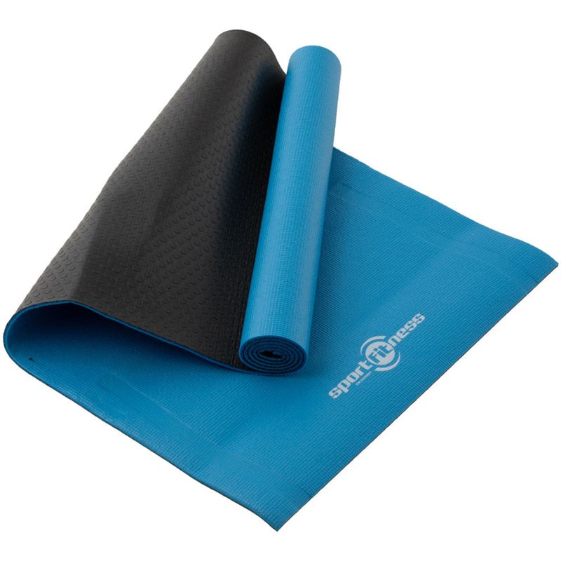 SPORTFITNESS - Colchoneta Mat De Yoga Doble Faz Azul Sportfitness