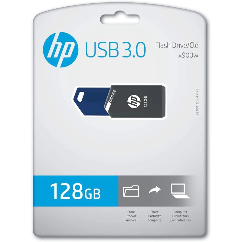 HP - Memoria Usb Hp 128 Gigas Original Pendrive 3.0 C Blade