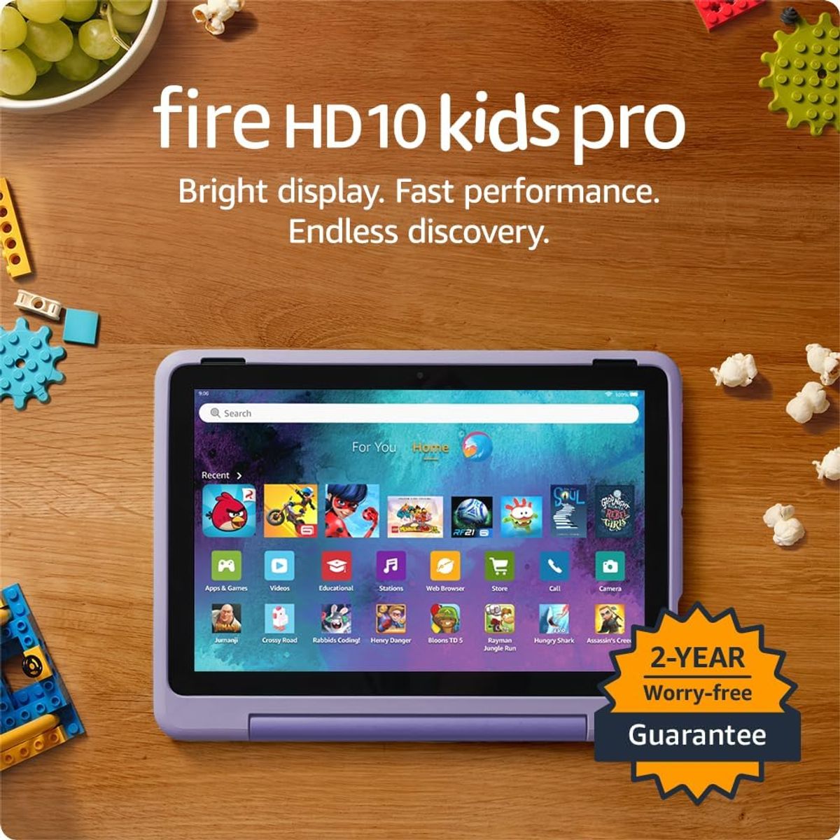 AMAZON - Tablet Amazon Fire HD 10 " Kids Pro 3GB RAM + 32GB Expandible a 1TB Niños 6 a 12 años