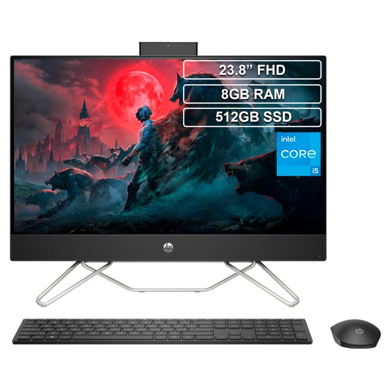 HP - Todo en uno Aio HP 24-cb1028la Core i5 1235U 8GB 512GB FHD