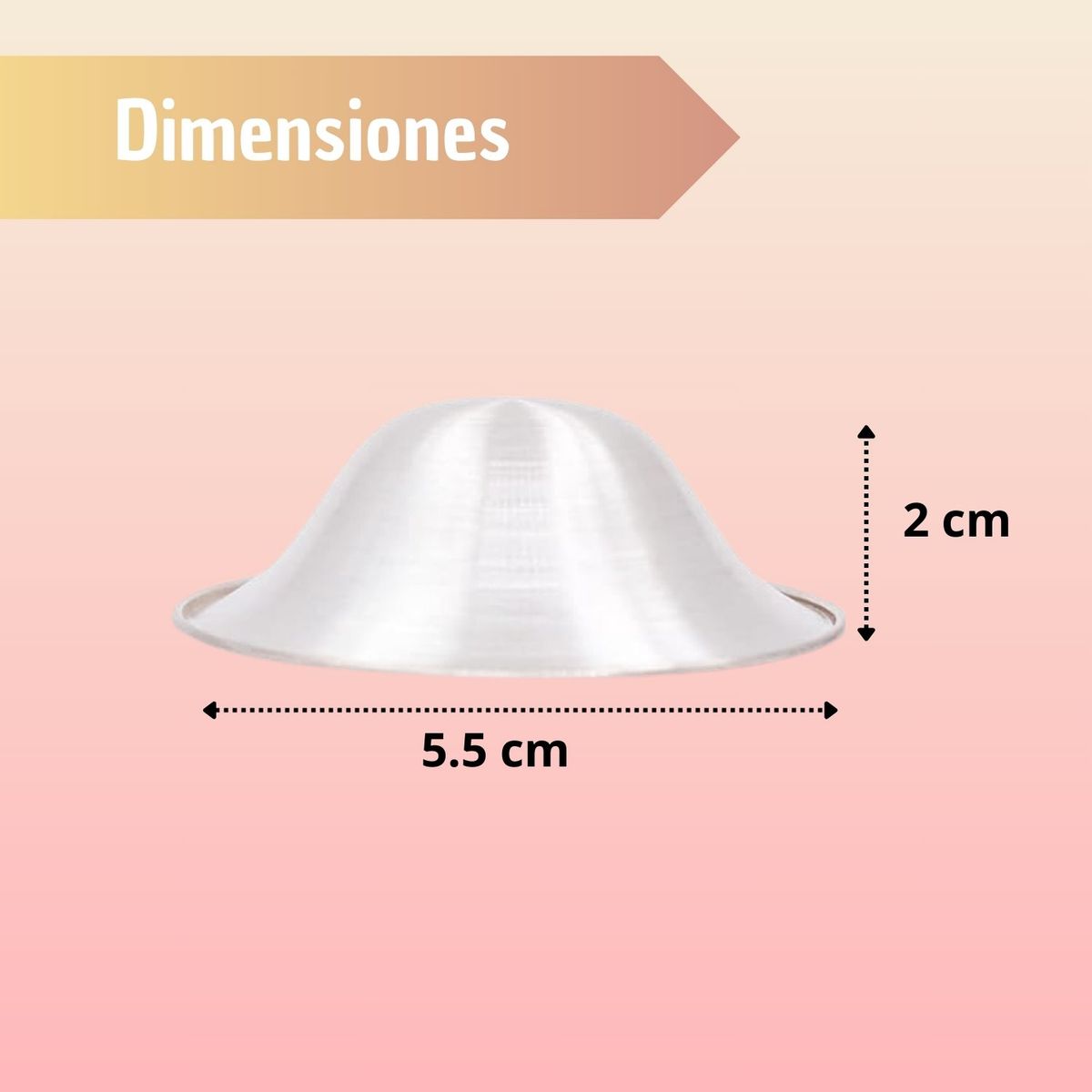 GENERAL - Protectores Copas refrescantes para lactancia En Plata