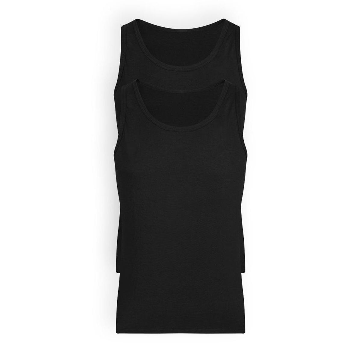 DIANE & GEORDI - Camiseta cuello redondo (Pack X2)(2522) - Negro