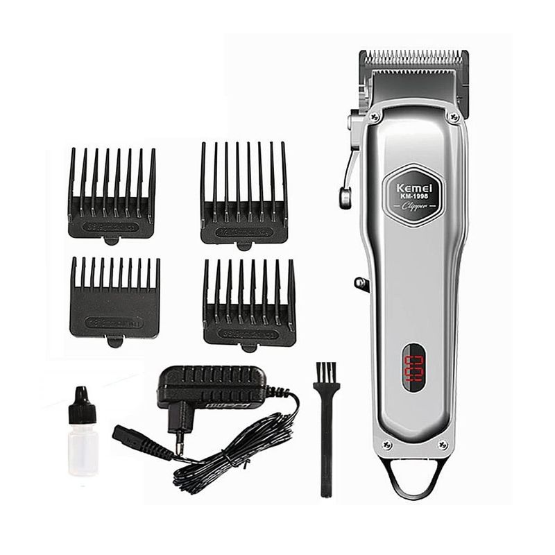 KEMEI - Maquina Cortadora De Pelo Profesional Kemei Km-1998 Barberia