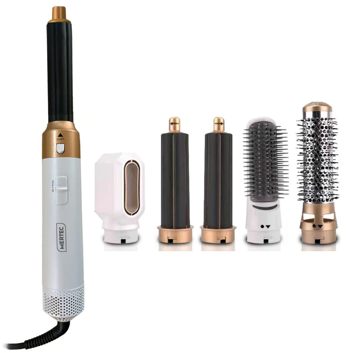 GENERICO - Cepillo secador multifuncional  5 en 1 MT019W Blanco