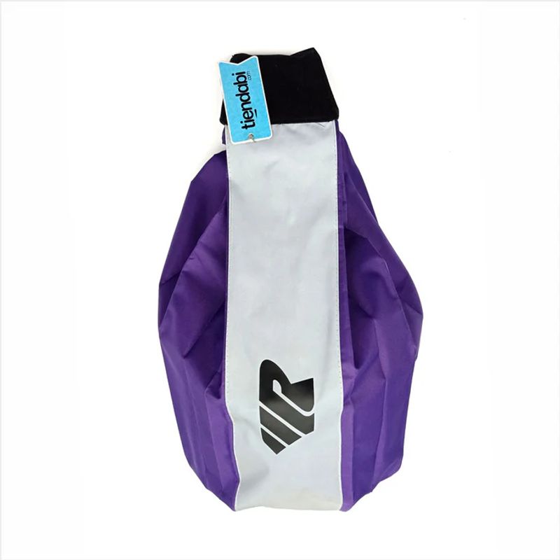 GENERICO - Tula Porta Casco Forro Colmena Reflectiva Impermeable Morado