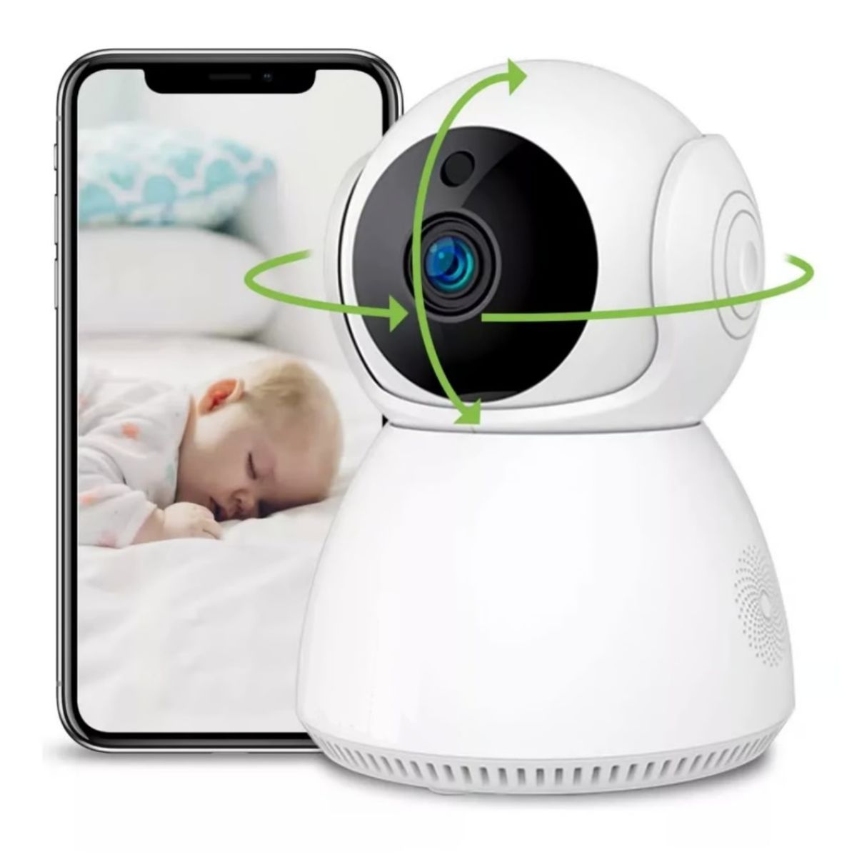GENERICO - Cámara De Seguridad Wifi Inteligente Robotica 1080p Hd Q9