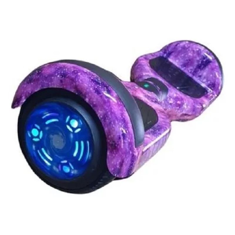 GENERICO - Patineta Malumeta Eléctrica Galaxia Morada 6.5 Pulgadas