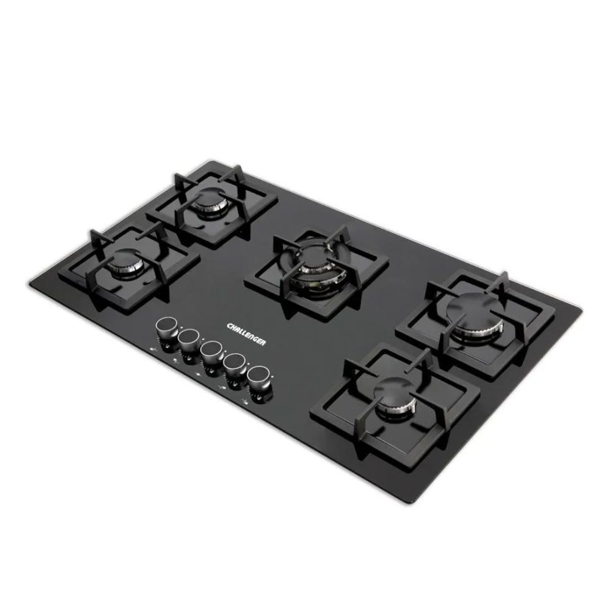 CHALLENGER - Estufa CHALLENGER 91 cm 5 Puestos Gas Natural SQ 6792 Negro