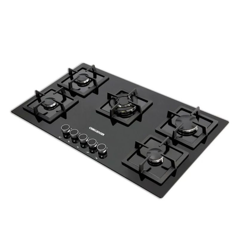 CHALLENGER - Estufa CHALLENGER 91 cm 5 Puestos Gas Natural SQ 6792 Negro