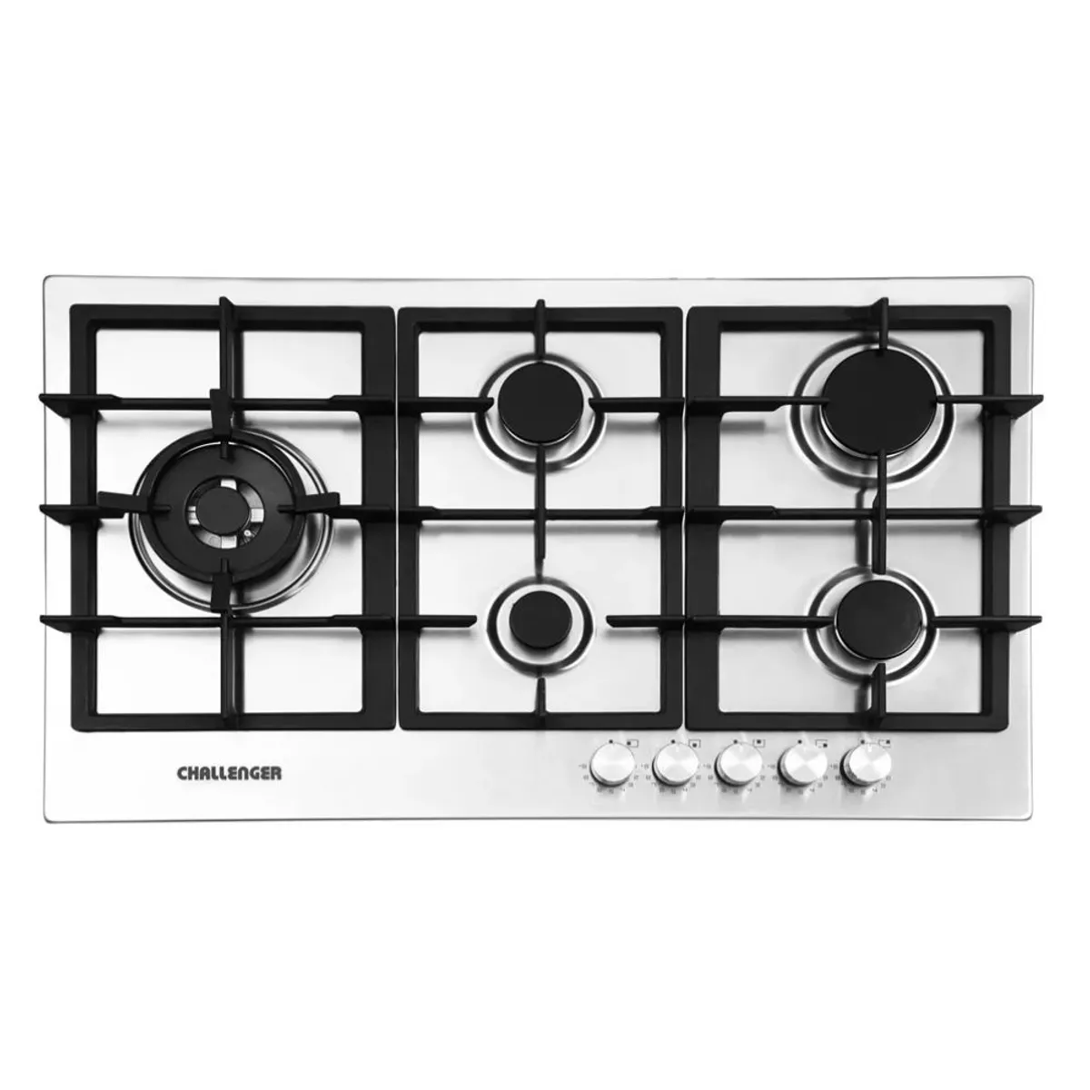 CHALLENGER - Estufa CHALLENGER 86 cm 5 Puestos Gas Natural SV-6886 Inox