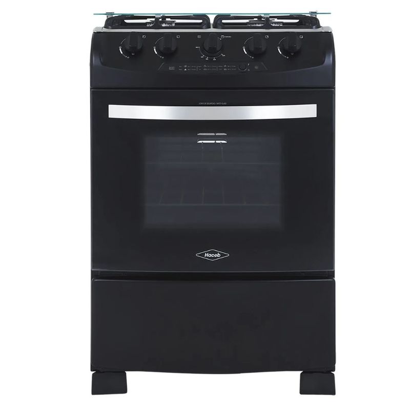 HACEB - Estufa de Piso 60cm HACEB Gas Natural Horno OREGANO Negro